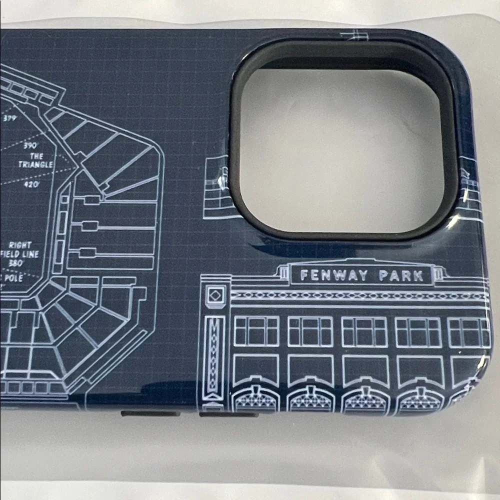 NEW Boston Red Sox Baseball Fenway Park Blueprint, Phone Case, iPhone 14 Pro